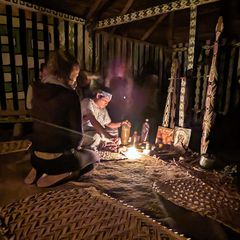 Ayahuasca ceremony in a Huni Kuin community.